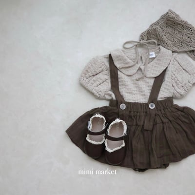 mimi market21 (75-90cm)  條紋吊帶半身裙8