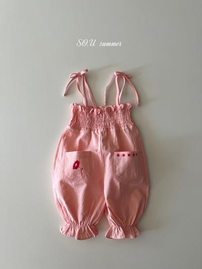 SO.U28｜(6m-4y) 印花綁帶連身褲5