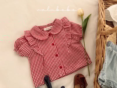 Valubebe 48｜(65-90cm) 班迪格紋襯衫8