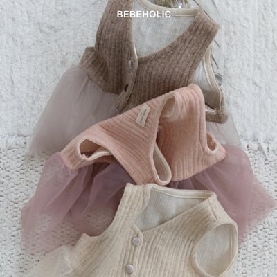 Bebe holic14｜(3m-18m) 壓紋薄紗背心14