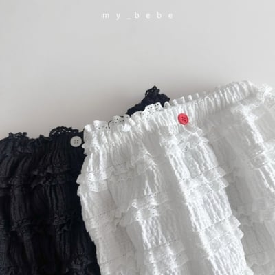my_bebe14｜(58-72cm) 花邊層次燈籠褲8