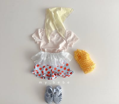 my_bebe37｜(80-120cm) 捲邊露背交叉上衣5