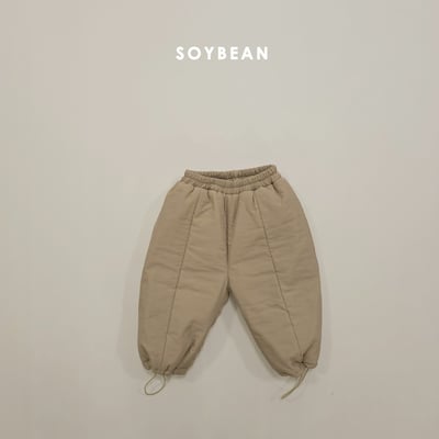 Soybean60｜(75cm-118cm) 刷毛抽繩長褲4