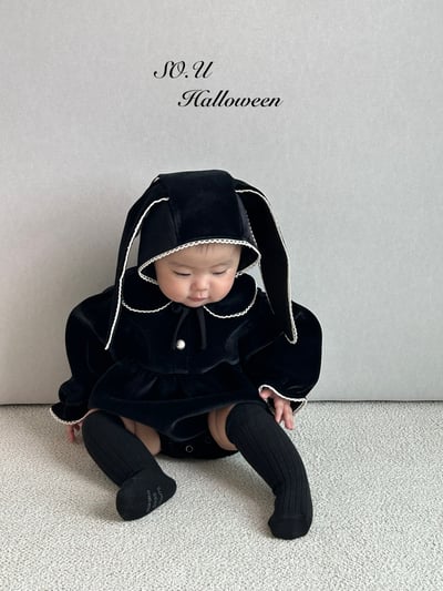 SO.U23｜(12m-18m)  絨毛翻領包屁衣11