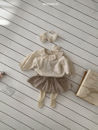 Bebe holic39｜(3m-18m) 花瓣領縮口襯衫13