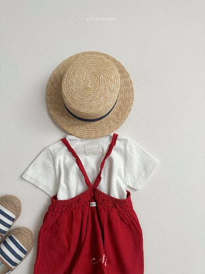 Atomeme39｜(70-110) 素面吊帶連身褲4