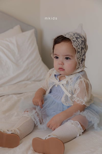 M-KIDS10｜(65-115cm) 短袖開襟綁帶外套14