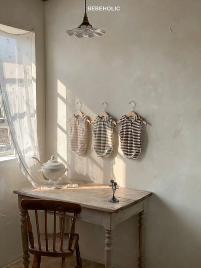 Bebe holic30｜(3m-18m) 雙色無袖套裝11