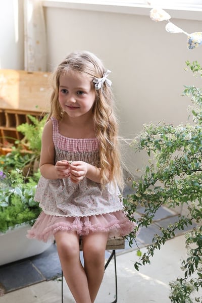 FLO30｜(75-140) 田園碎花無袖上衣22