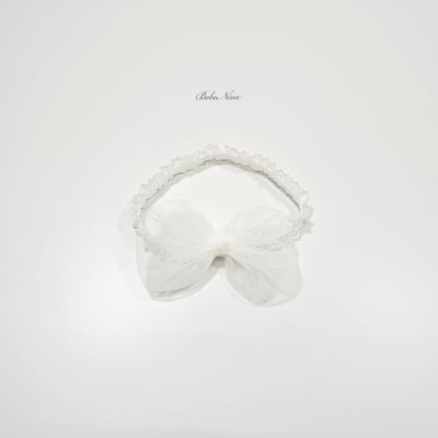 bebe nine50  (Free) 2色蝴蝶結蕾絲髮帶5