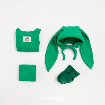 Oottbebe31｜(Free) 糖果色兔耳綁帶帽9