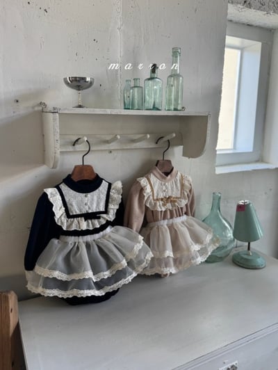 Marron 44｜(3m-18m) 法式薄紗圍裙12