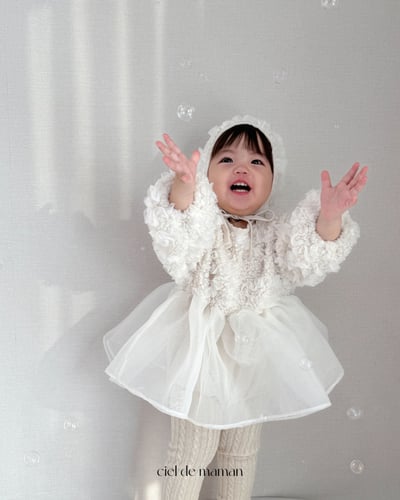 Cieldemaman20｜(3M~15M)  氣質雲朵洋裝含帽子6