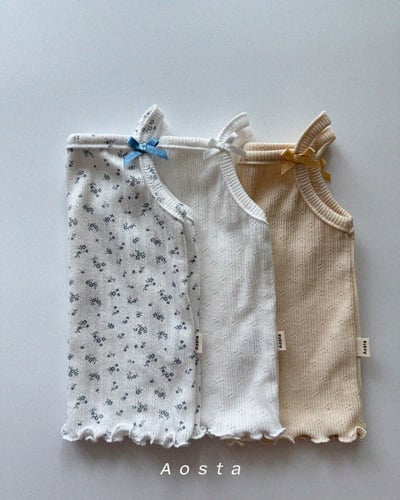 AOSTA40｜(6m-5y) 3款山茶花細肩小可愛3