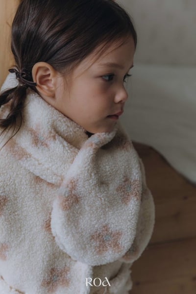 ROA01｜(80cm-120cm) 甜美小花絨毛外套20