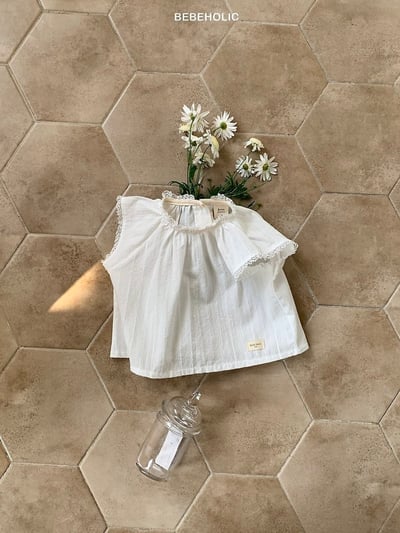 Bebe holic33｜(3m-18m) 蕾絲圓領邊上衣11