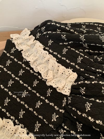 JE627｜(66cm-90cm) 復古碎花花邊包屁衣5