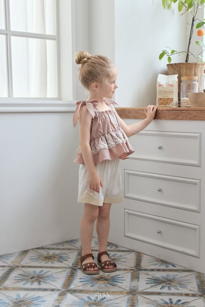 ROA32｜(6m-18m) 2色蕾絲滾邊短褲7