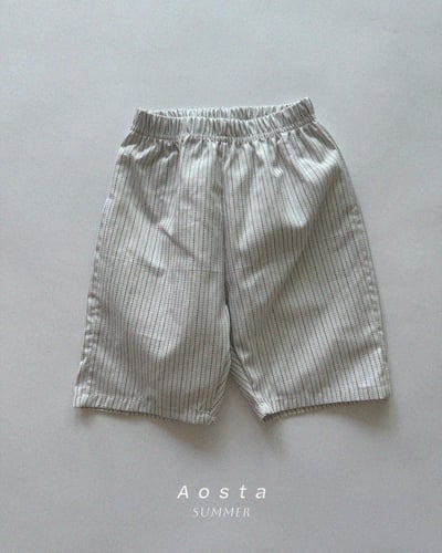 AOSTA52｜(6m-5y) 線條口袋芙烈褲6