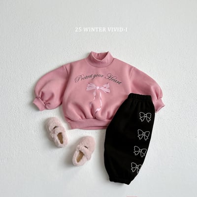 vivid102｜(78cm-125cm) 蝴蝶結中領公主袖喇叭套裝4