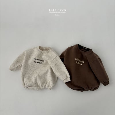 lala land14｜(60cm-83cm) 2色簡約英字內刷毛包屁衣1