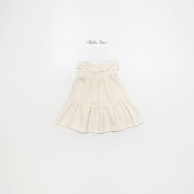 bebe nine42  (65cm-115cm) 2色氣質蕾絲領洋裝4