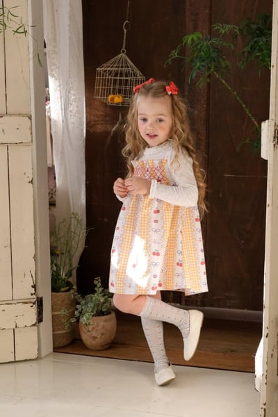 FLO10｜(75-140) 3色櫻桃碎花細肩洋裝16