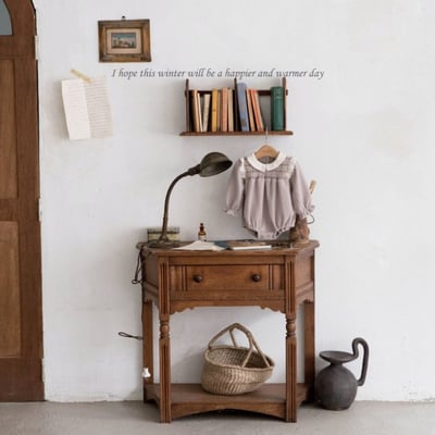 M-KIDS05｜(55-80cm) 2色抓皺圓領包屁衣6