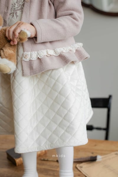 M-KIDS23｜(65-115cm) 2色絎縫蕾絲滾邊洋裝18