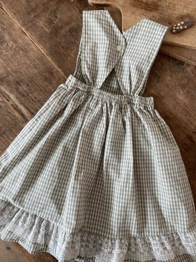 Anne Shirley18｜(1y-5y) 1色格紋蕾絲邊洋裝11