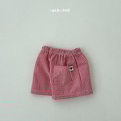lala land66｜(75-120cm) 4色格紋短褲17