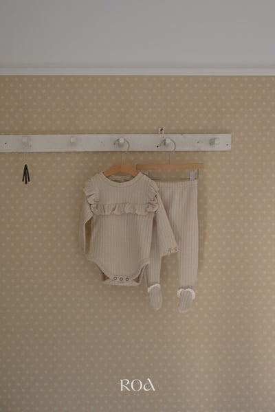 ROA33｜(6m-18m) 3色蕾絲羅紋褲襪8