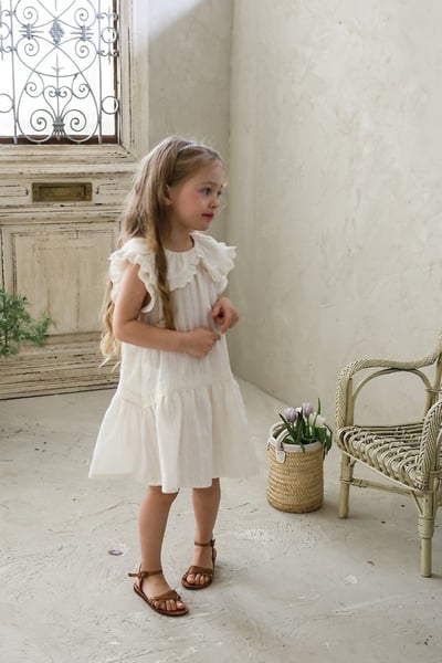 FLO31｜(75-140) 荷葉領蛋糕洋裝20