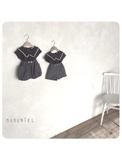 NUNU BIEL13｜(65-115cm) 水手翻領無袖上衣4