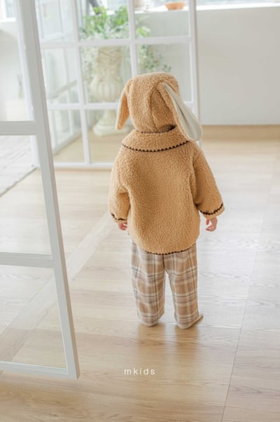 M-KIDS30｜(65-115cm) 2色滾邊縫線雙口袋刷毛外套14