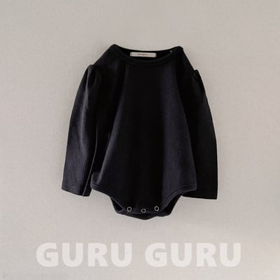 GURU GURU01｜(6m-24m) 2色素面棉質包屁衣17