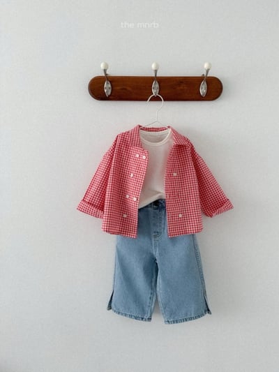 MiniRobe25｜(70-110) 開衩牛仔褲9