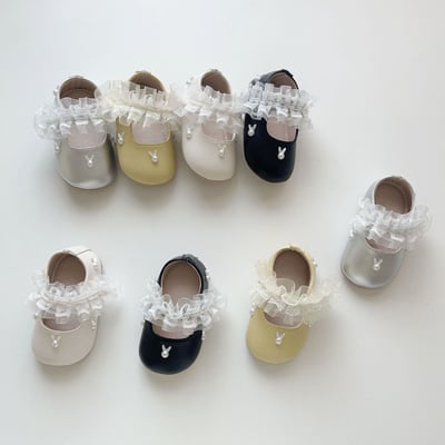 兔子珍珠蕾絲學步鞋17