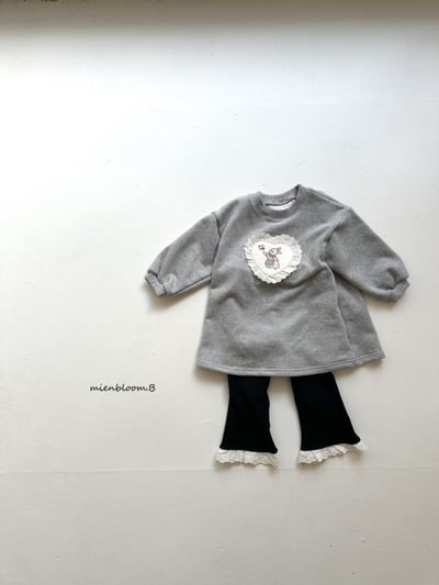 Bloom.b37｜(0m-24m/85cm-125cm) 蕾絲邊喇叭褲7