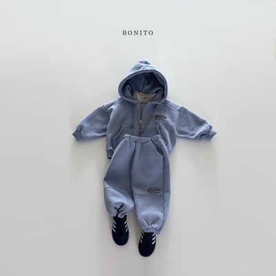 Bonito20｜(75cm-125cm) 刺繡口袋連帽外套10