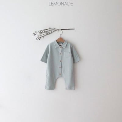 LEMONADE49｜(55cm-85cm) 2色有領素面連身衣18