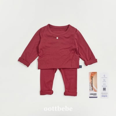 Oottbebe36｜(1y-7y) 	休閒素色1+1居家服套裝(兩件組合)7