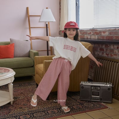 BEAN16｜(65-120cm) 透氣格紋長褲13