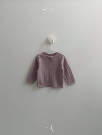 AT07｜(70-110) 羅紋小圓釦上衣4