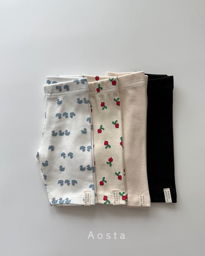 AOSTA44｜(6m-5y) 4款夏季羅紋緊身褲1