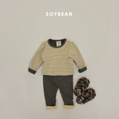 Soybean90｜(75cm-118cm) 條紋家居服套裝9