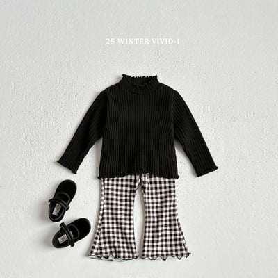 vivid73｜(78cm-125cm) 羅紋捲邊上衣8