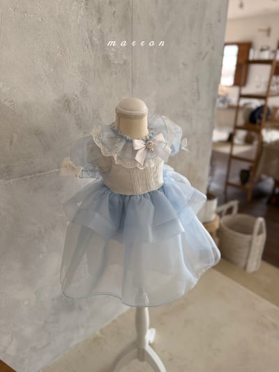 Marron04｜(3m-18m 1y-6y) 氣質蕾絲公主裙裝10