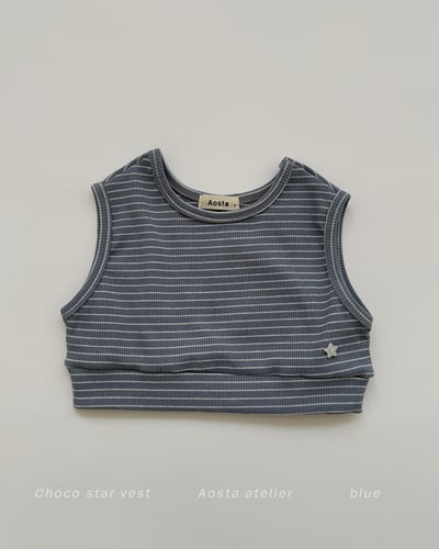 AOSTA39｜(6m-5y) 條紋短版背心3