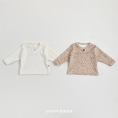 Oottbebe05｜(0m-12m) 波點/豹紋上衣吊帶褲套裝2